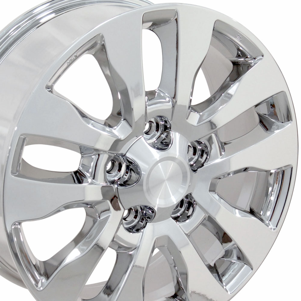 20" Rim Fits 2007-2021 Toyota Tundra Style Satin Black Machined 20x8 Aluminum Wheel