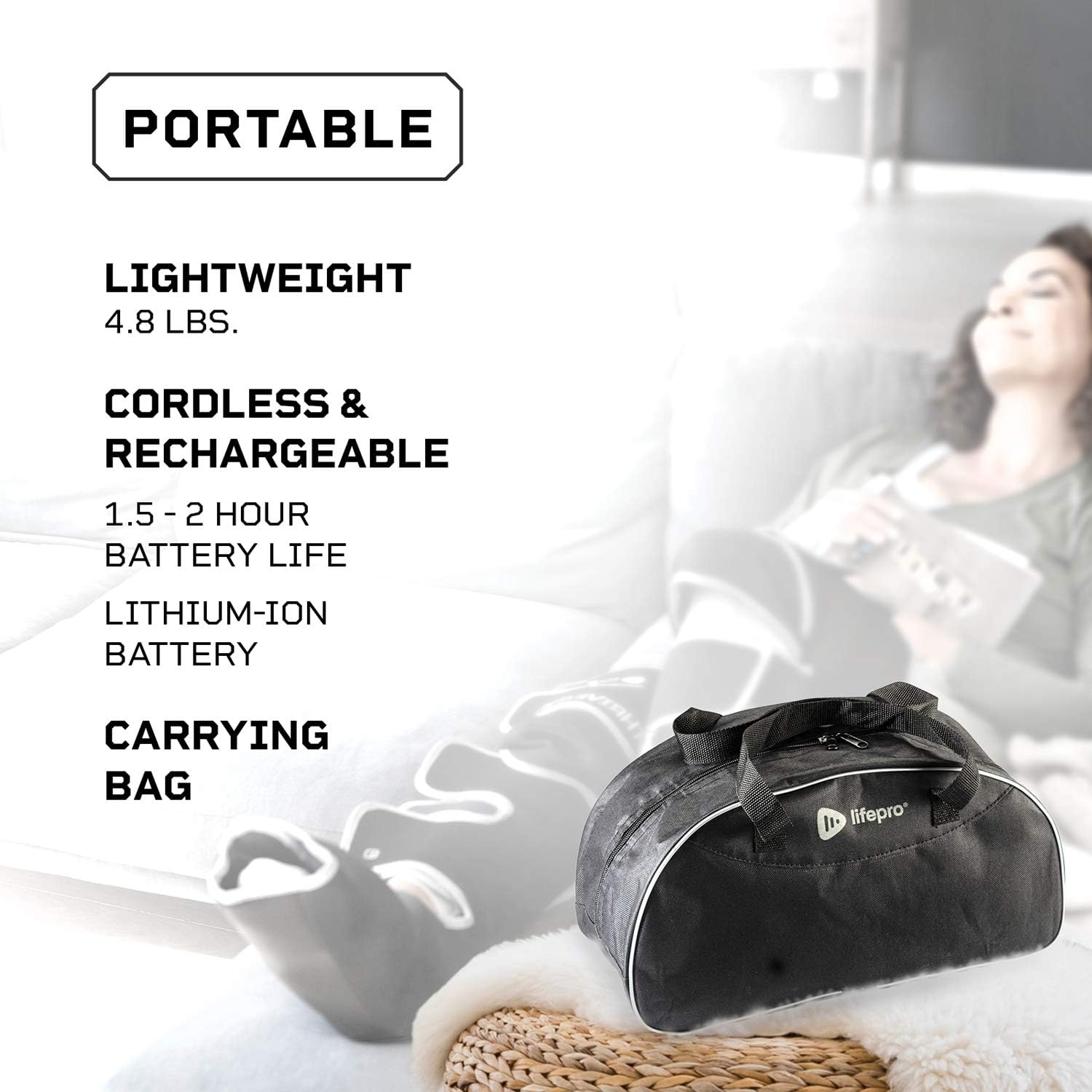 Lifepro Radiate Plus Thigh, 3 Massage Modes - Calf and Foot Massager Machine Extra Wide - Leg Compression Massager - Heated Knee Pain Relief, Poor Circulation, Vein Support - Remote Control