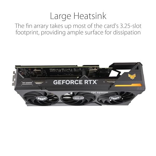 ASUS TUF Gaming GeForce RTX ™ 5070 12GB GDDR7 OC Edition Gaming Graphics Card (PCIe® 5.0, HDMI®/DP 2.1, 3.125-slot, Military-Grade Components, Protective PCB Coating, axial-tech Fans)
