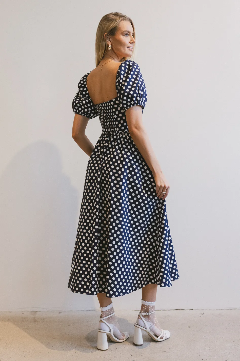 Katerina Polka Dot Midi Dress - FINAL SALE