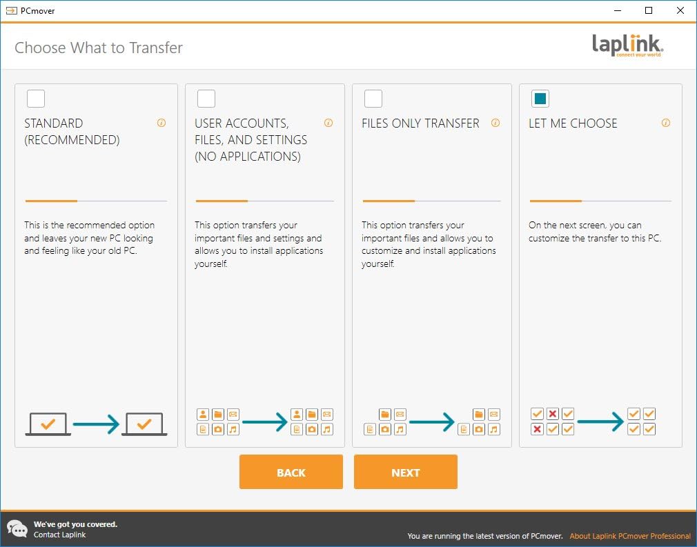 Laplink PCmover Professional | Instant Download | 2 Use | Moves Applications, Files, and Settings to Your New PC