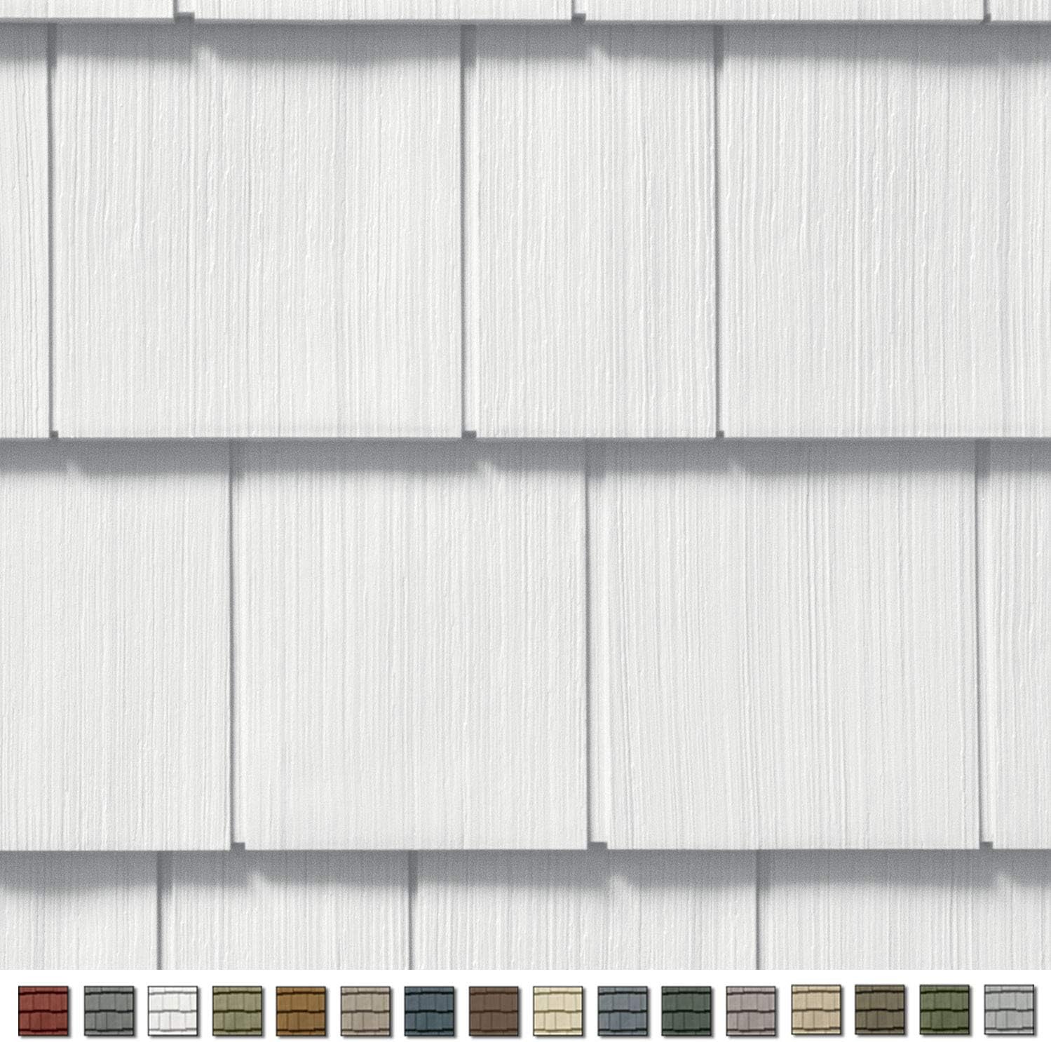 Cedar Impressions Double 7in. Straight Edge Perfection Shingles Siding (1/2 Square) Savannah Wicker
