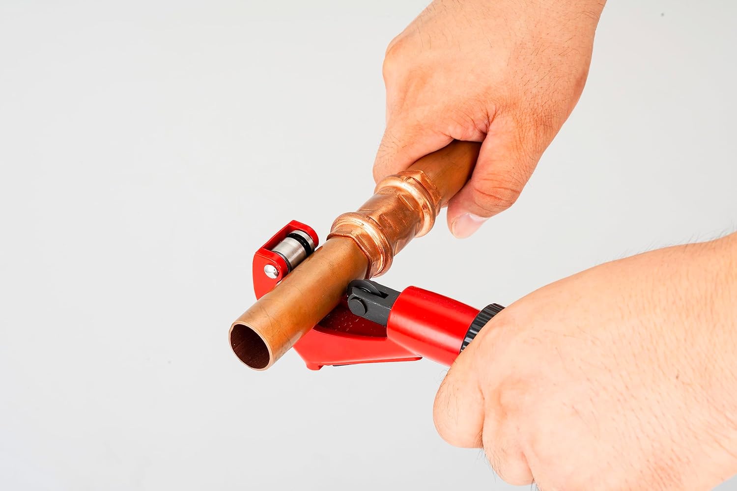 Copper Tube Fittings Hydraulic Pipe Crimping Tool with 1/2 inch,3/4 inch and 1 inch Jaw Copper Pipe Propress Crimpers Pressing Pliers,Suit for Viega and ProPress copper fitting andTee Fitting