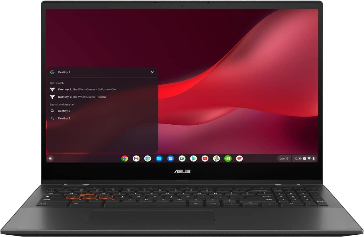 ASUS Cloud Gaming Chromebook Vibe CX55 Flip 15.6'' Touchscreen 144Hz FHD 2in1 Laptop, Intel Quad-Core i5-1135G7 (Beat i7-1065G7), 8GB LPDDR4X RAM, 256GB PCIe SSD, WiFi6, Bluetooth 5, Grey, Chrome OS