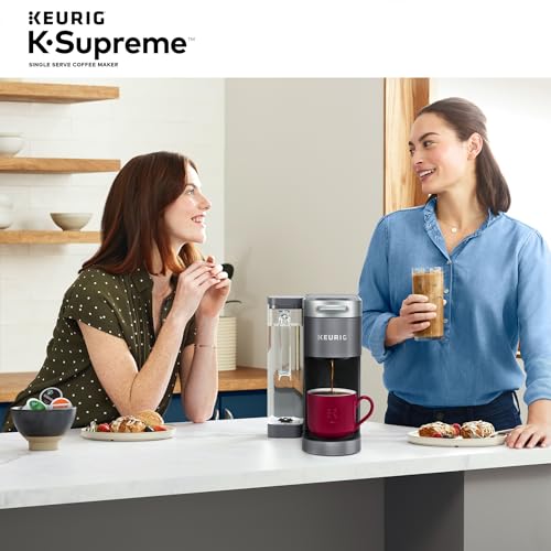 Keurig K-Supreme Single Serve K-Cup Pod Coffee Maker, MultiStream Technology, 4 Brew Sizes, 66oz Dual-Position Removable Reservoir, Black