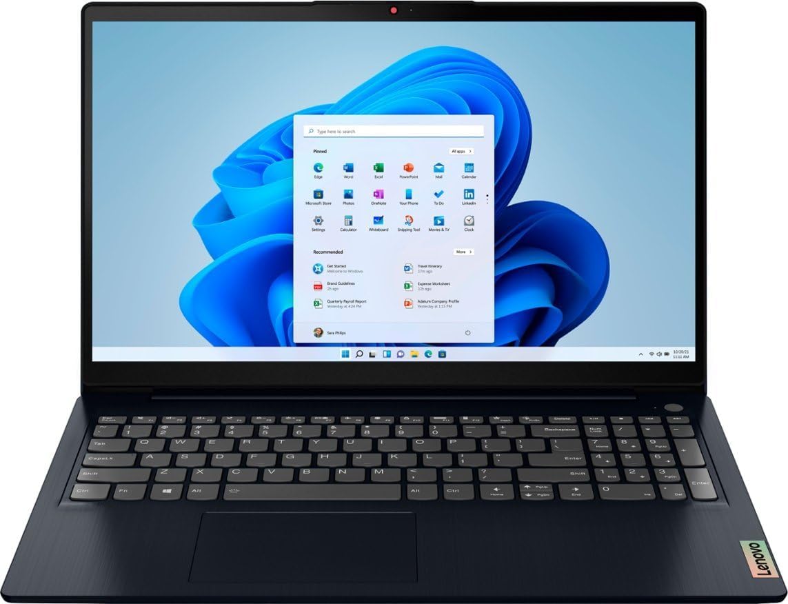 Lenovo - 2023 - IdeaPad 3i - 15.6" FHD Touchscreen Display - Essential Laptop Computer - Intel Core i5-1155G7 11th Gen - 40GB Memory - 2TB Storage - Abyss Blue - Windows 11 - W/GaLiMu