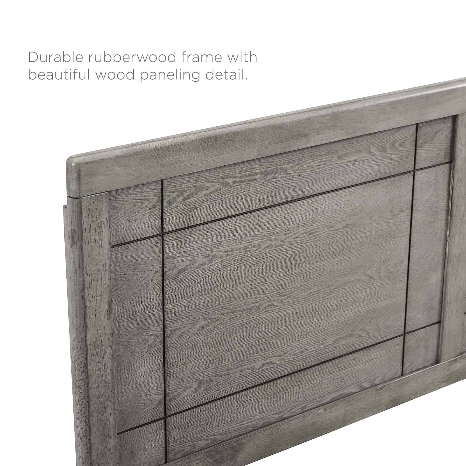 Modway Archie Queen Headboard Gray Wood