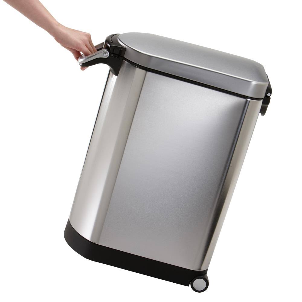 simplehuman Brushed Stainless Steel Pet Food Storage Can