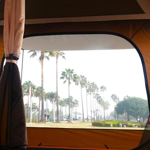 KTT Extra Large Tent 10-12-14 Person(Style-B),Family Cabin Tents,2 Rooms,3 Doors and 3 Windows with Mesh,Straight Wall,Waterproof,Double Layer,Big Tent for Outdoor,Picnic,Camping,Family Gathering