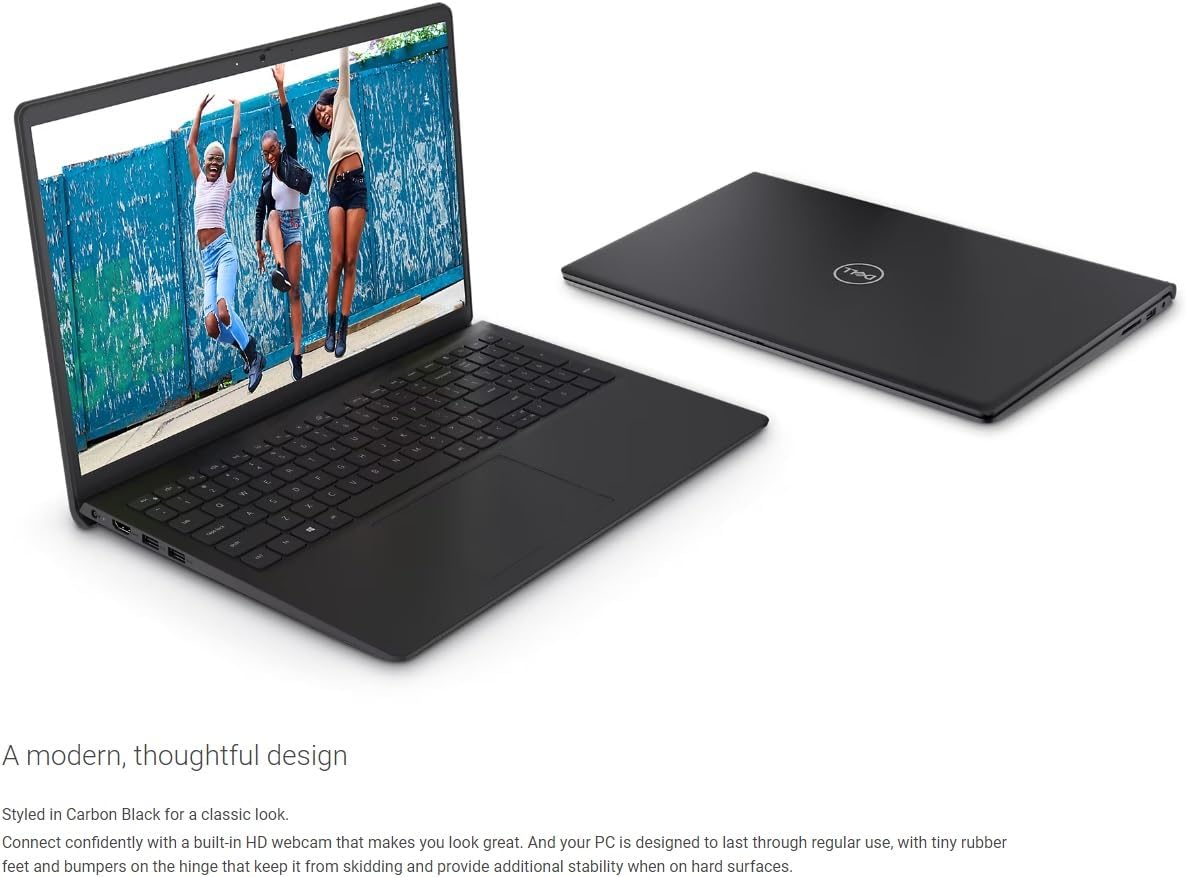 Dell 2024 Inspiron 15 3520 Slim Laptop, 15.6" FHD LED Display, Intel Core i3-1115G4 up to 4.1GHz (Beat N4020), HDMI, Webcam, Windows 11 Home, Black (Latest Model) (8GB RAM | 256GB PCIe SSD)