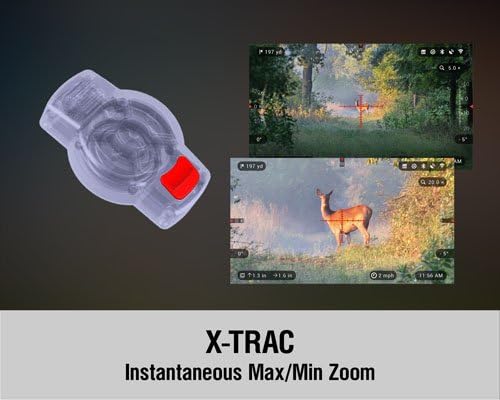 ATN X-Trac Smart Tactical Remote Access Control w/Bluetooth, Device Works Smart HD Scopes to Operate Through The menu Faster, Black Pack of 2