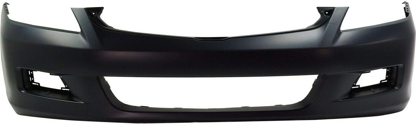 Front Plastic Bumper Cover Fascia for 2006-2007 Honda Accord Sedan EX LX SE Hybrid 06-07. New, Primed and Ready for Paint. with Fog Light Holes. HO1000235 04711SDLA90ZZ