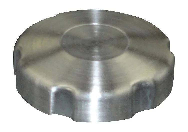 4x12 End Fill Round Spun Aluminum Gas Tank w/Vent Tube - 1/8 NPT End of tank Horizontal Feed