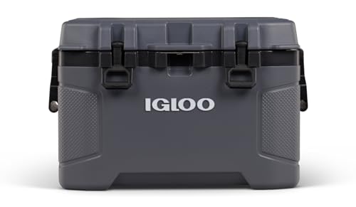 Igloo Trailmate 52Qt Wheeled Cooler, Insulated Hard Shell Ice Chest, Carbonite