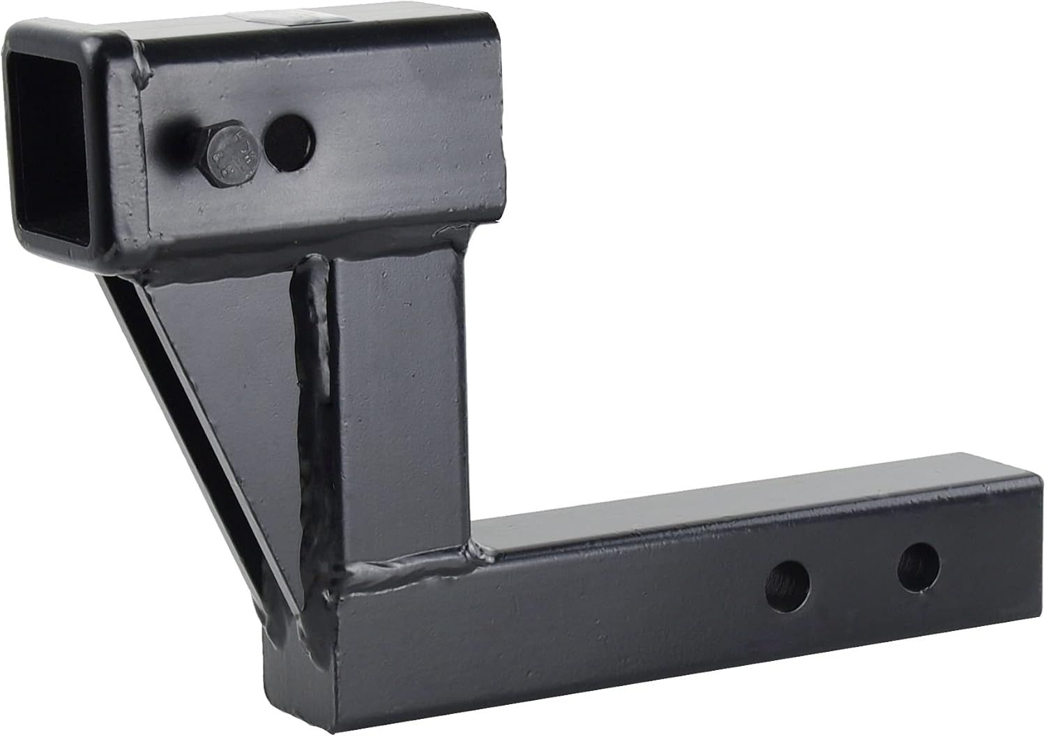 TOPTOW Trailer Hitch Extender Adapter with 6-inch Riser/Drop, 2" Receiver, 2-inch Solid Shank, 10000lbs Capacity, Anti-Rattle Bolt