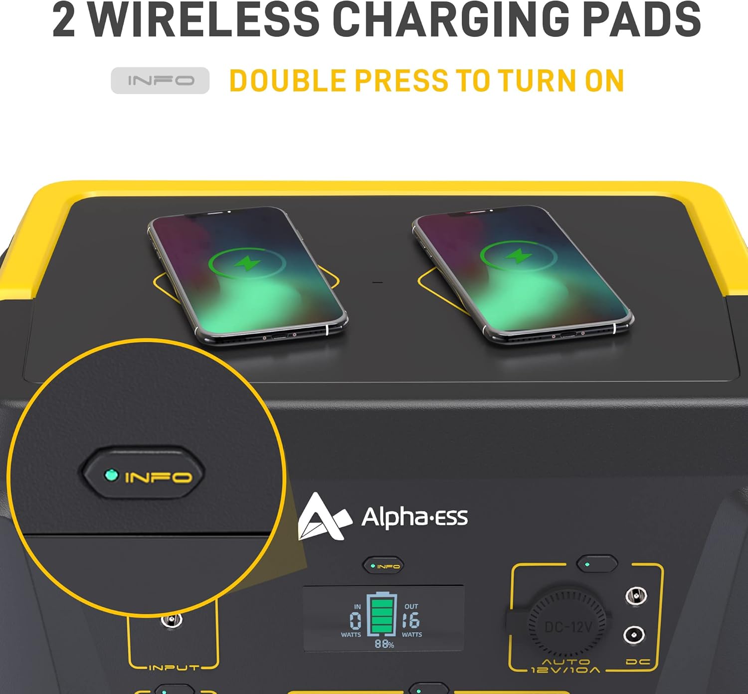 Portable Power Station 1000W, AlphaESS Portable Outdoor Generator 288000mAh Solar Generator with 3 110V AC Outlets, USB C PD 100W, Backup Lithium Battery Power for Home Emergency RV Van Camping Travel