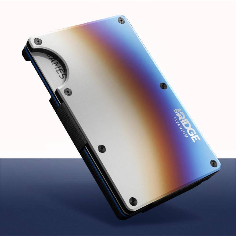 The Ridge RFID Wallet | Titanium - Burnt | Cash Strap