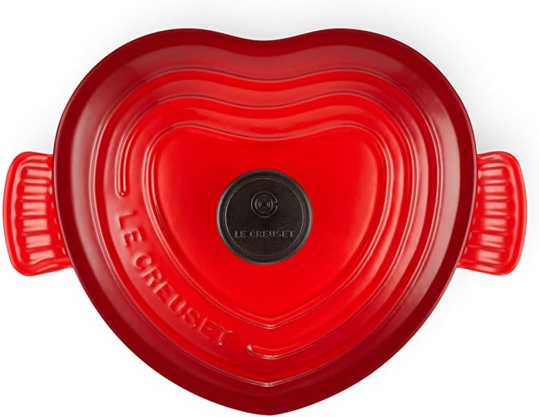 Le Creuset Enameled Cast Iron Heart Cocotte, 2 qt., Cerise