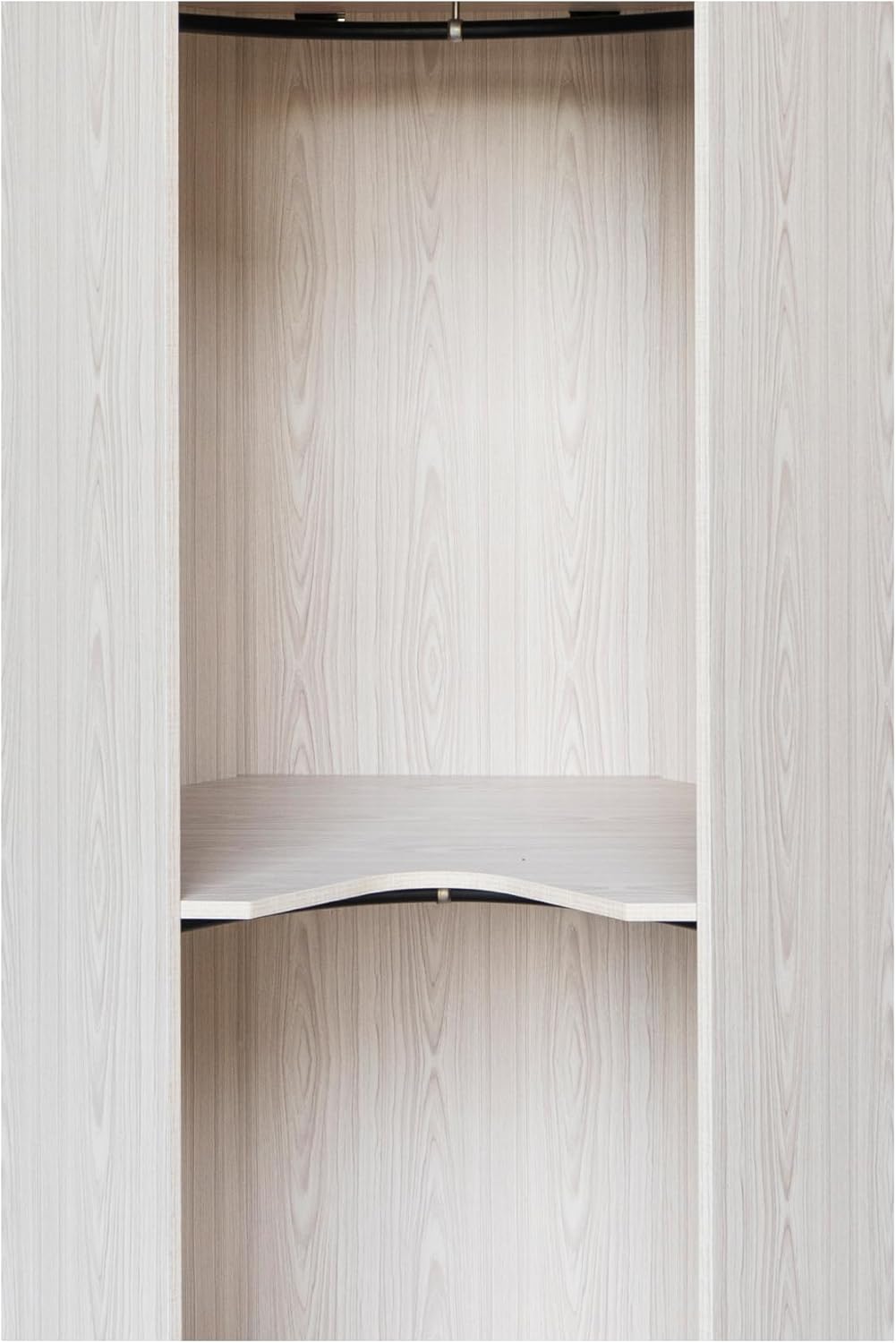 Corner Armoire Wardrobe Closet Cabinet with Hanging Rail, Freestanding Wooden ClosetCabinet for Bedroom,roperos para guardar ropa, 64" H, Natural