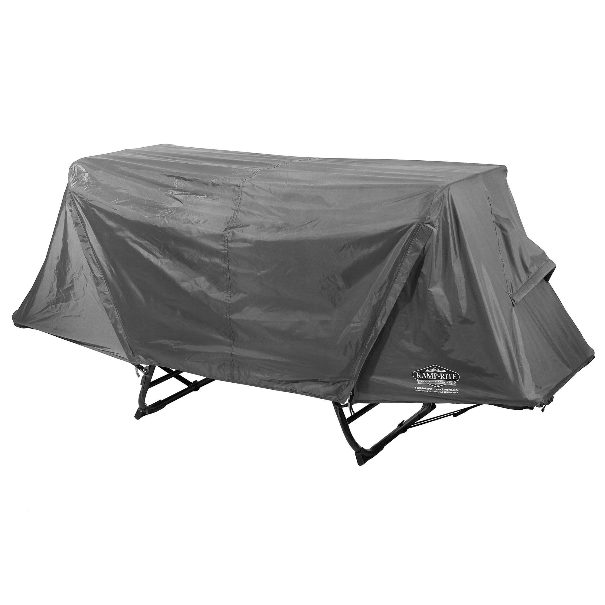 Kamp-Rite Original 1 Person Tent Cot Bed Bundle w/ Valuables Storage Bag