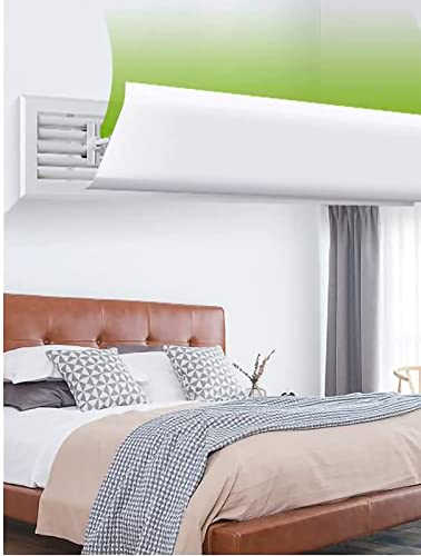 Air Conditioner Deflector Central AC Air Flow Deflector Prevent The Cold Air from Blowing Straight, Angle Adjustable, Easy Installation, for Vents, Sidewall, Home AC