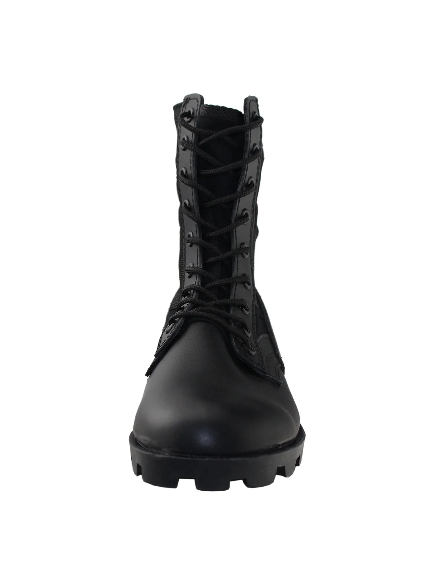 Tanleewa Men's Military Boots Black G.I Style Jungle Boot Lace up Outdoor Shoe Size 13 Adult Male