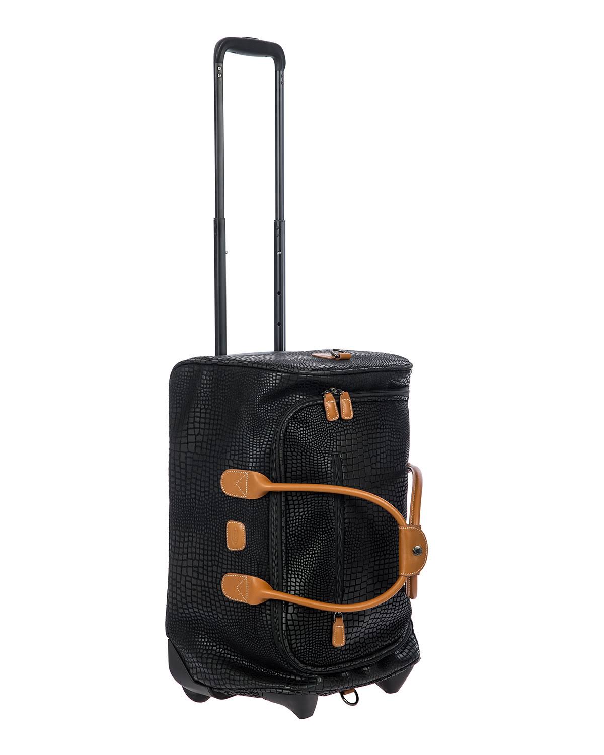 Bric&s My Safari 21x22 Carry-On Rolling Duffle Black