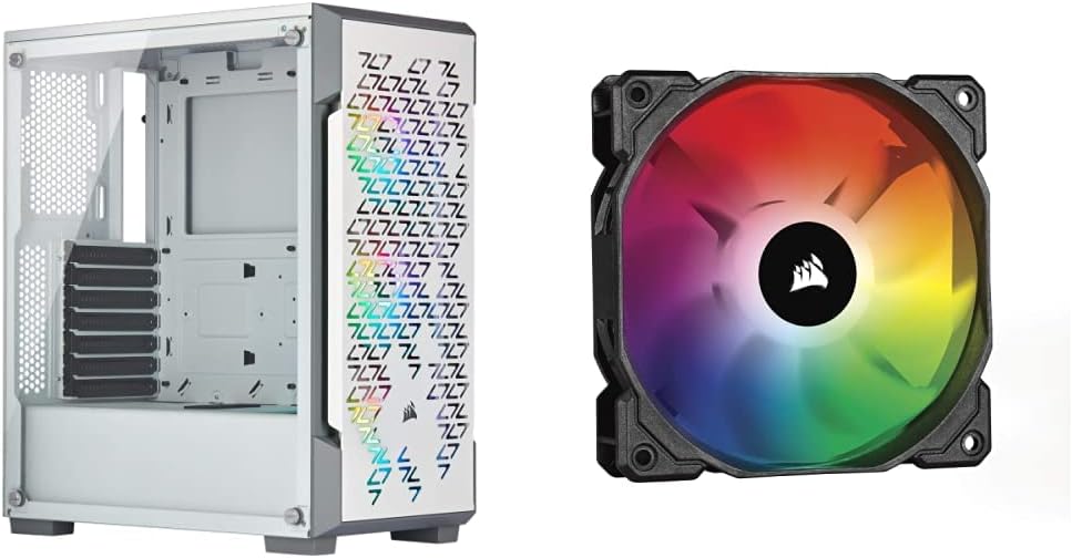 Corsair iCUE 220T RGB Airflow Tempered Glass Mid-Tower Smart Case - Black (CC-9011173-WW)