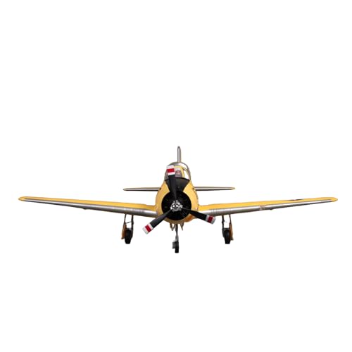 Fms T-28D Trojan V4 Yellow 1400mm (55.1") Wingspan RC Airplane 6-CH with Flaps LED Retracts Warbird PNP (No Radio, Battery, Charger)