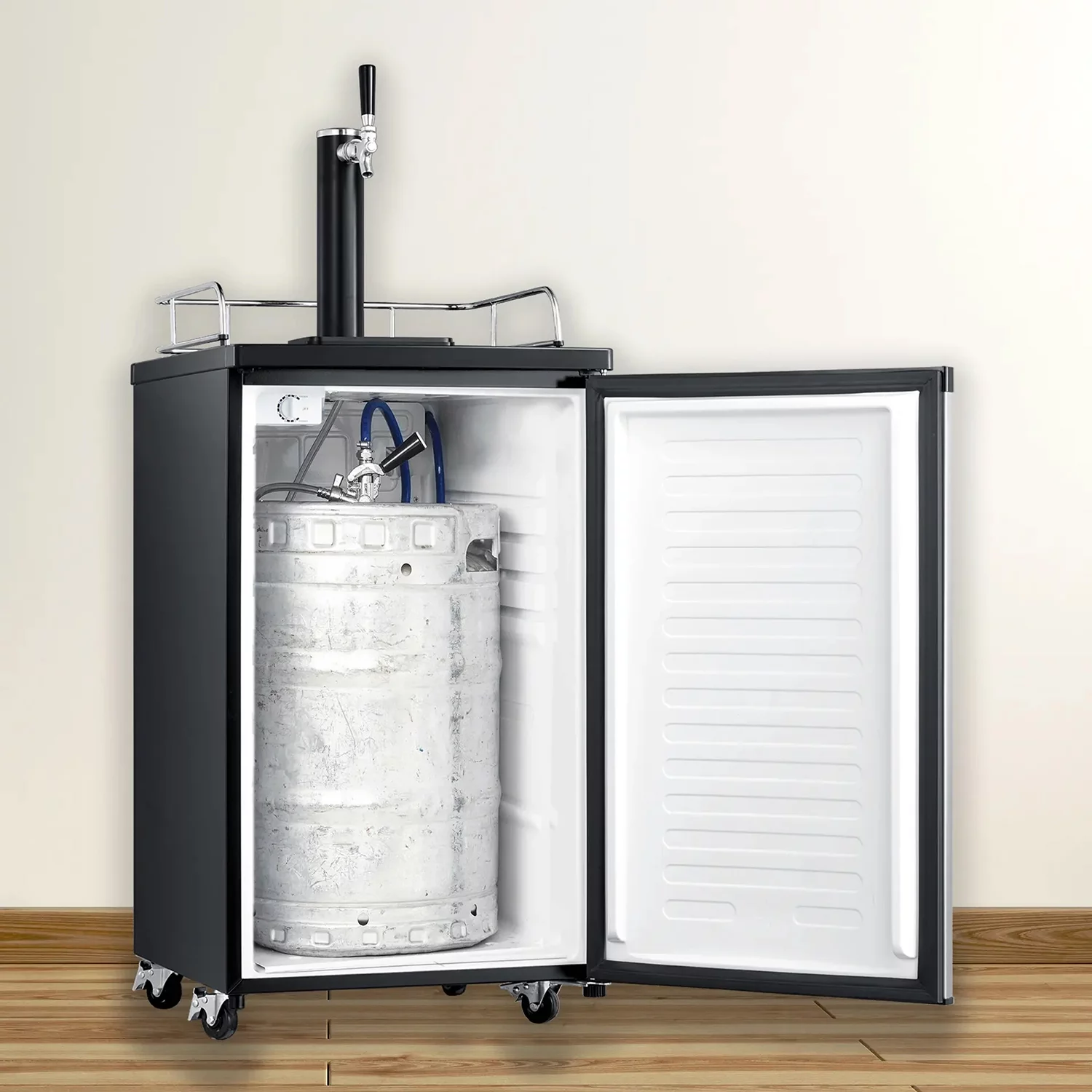 Arctic King Single Tap Kegerator, 4.9 cu. ft, Black, ABDA049ADBS