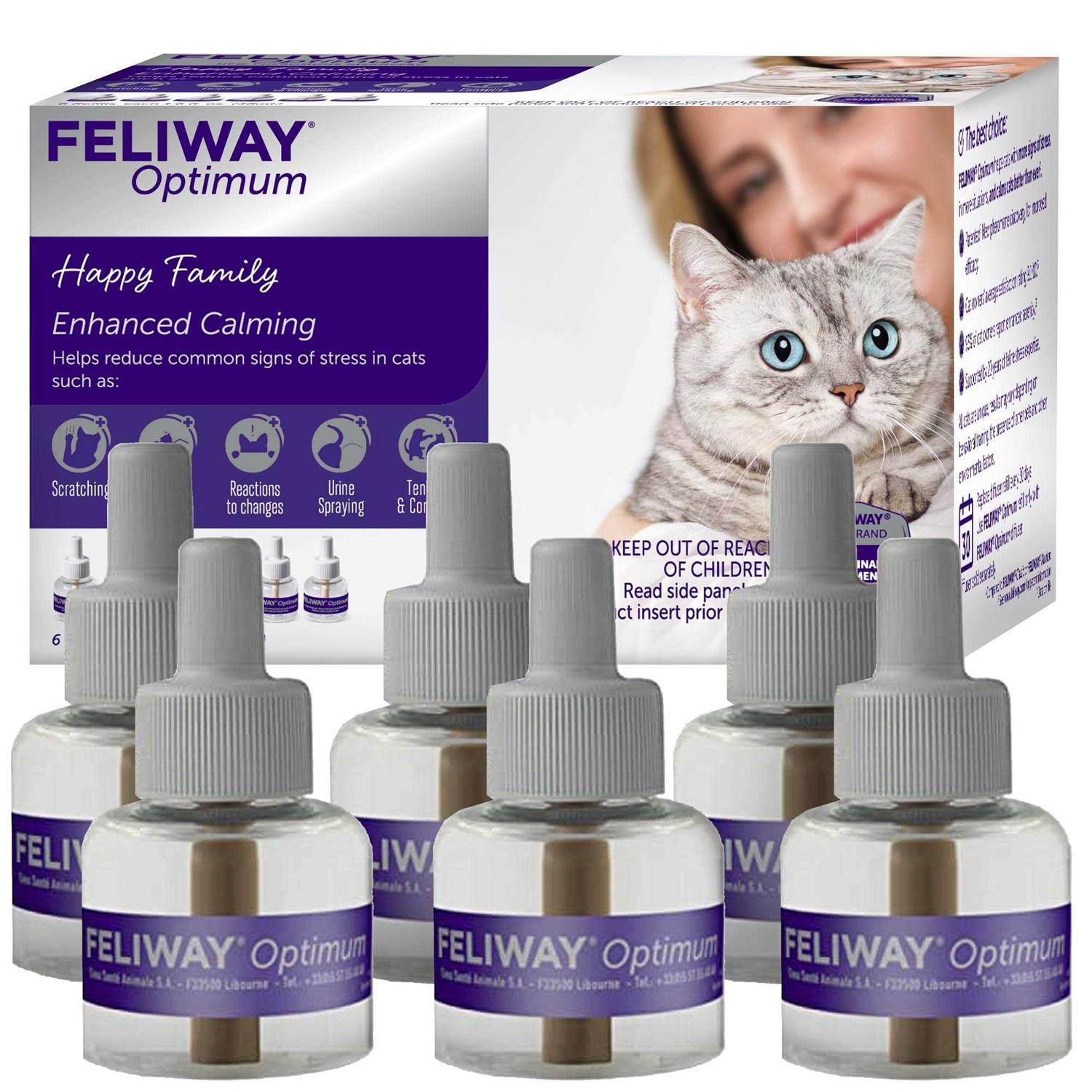 Feliway Optimum Enhanced Calming Pheromone 30 Day Cat Diffuser Refill - Pet Supplies online store