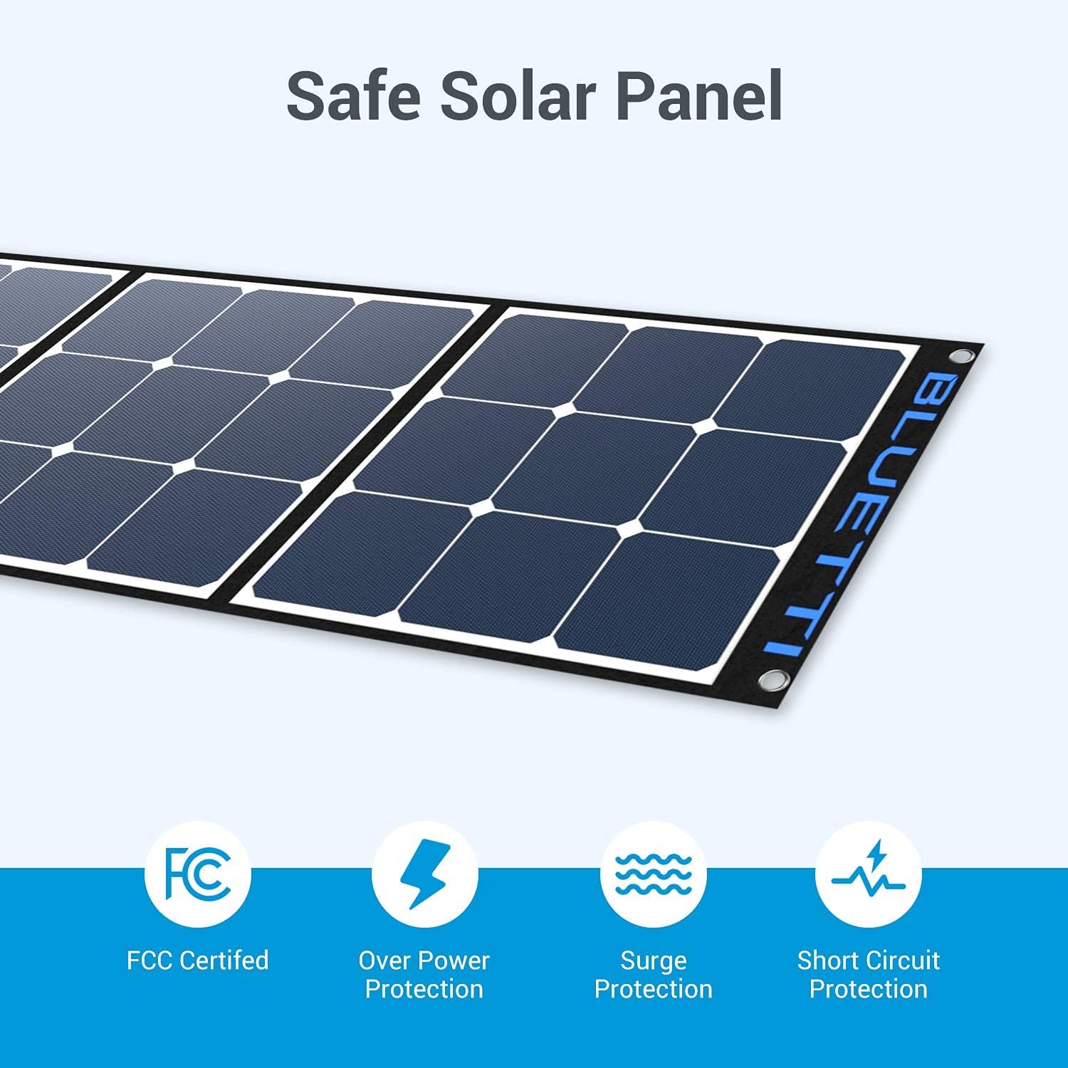 BLUETTI SP350 350W Solar Panel for AC200MAX/AC200P/AC300/EB240/EB150 Portable Power Stations with Adjustable Kickstand, Foldable Solar Power Backup for Outdoor Camping,Off Grid System