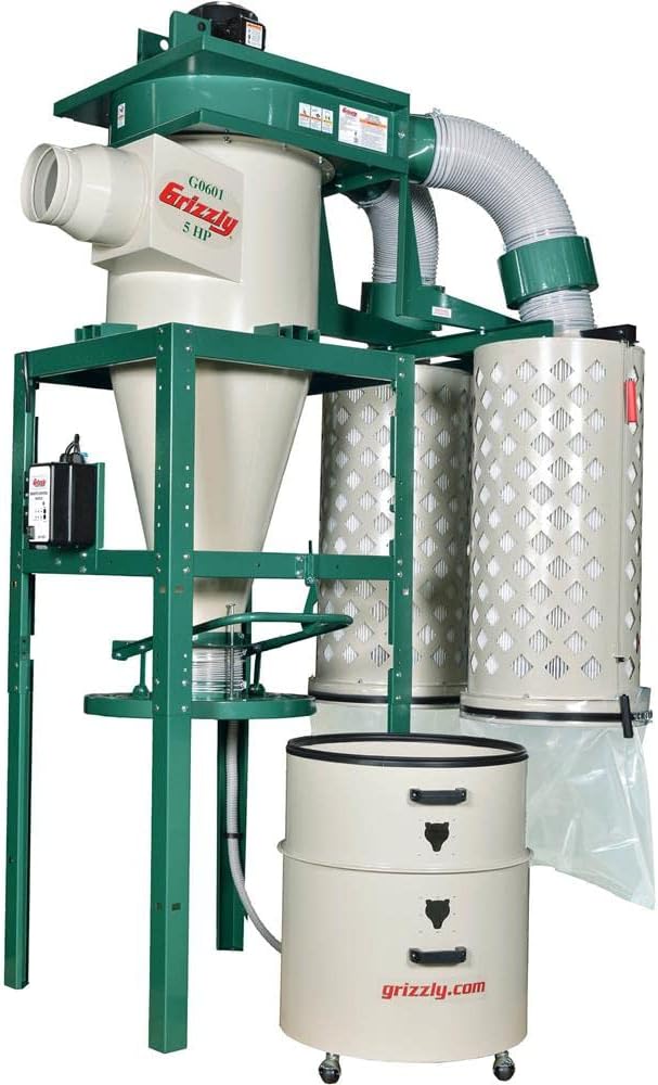 Grizzly Industrial G0601-5 HP 3-Phase Cyclone Dust Collector