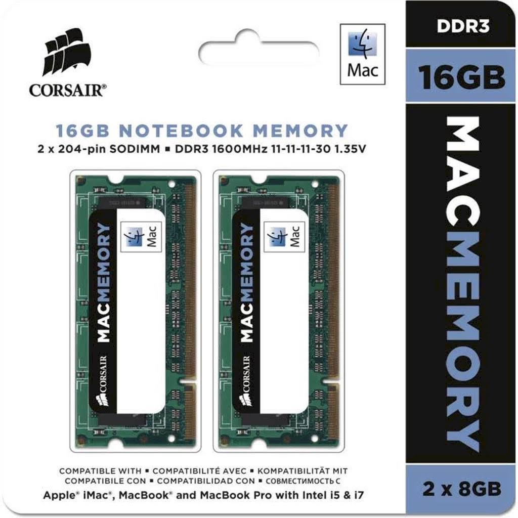 Corsair CMSA16GX3M2A1600C11 16GB Dual Channel DDR3 Sodimm Memory Kit