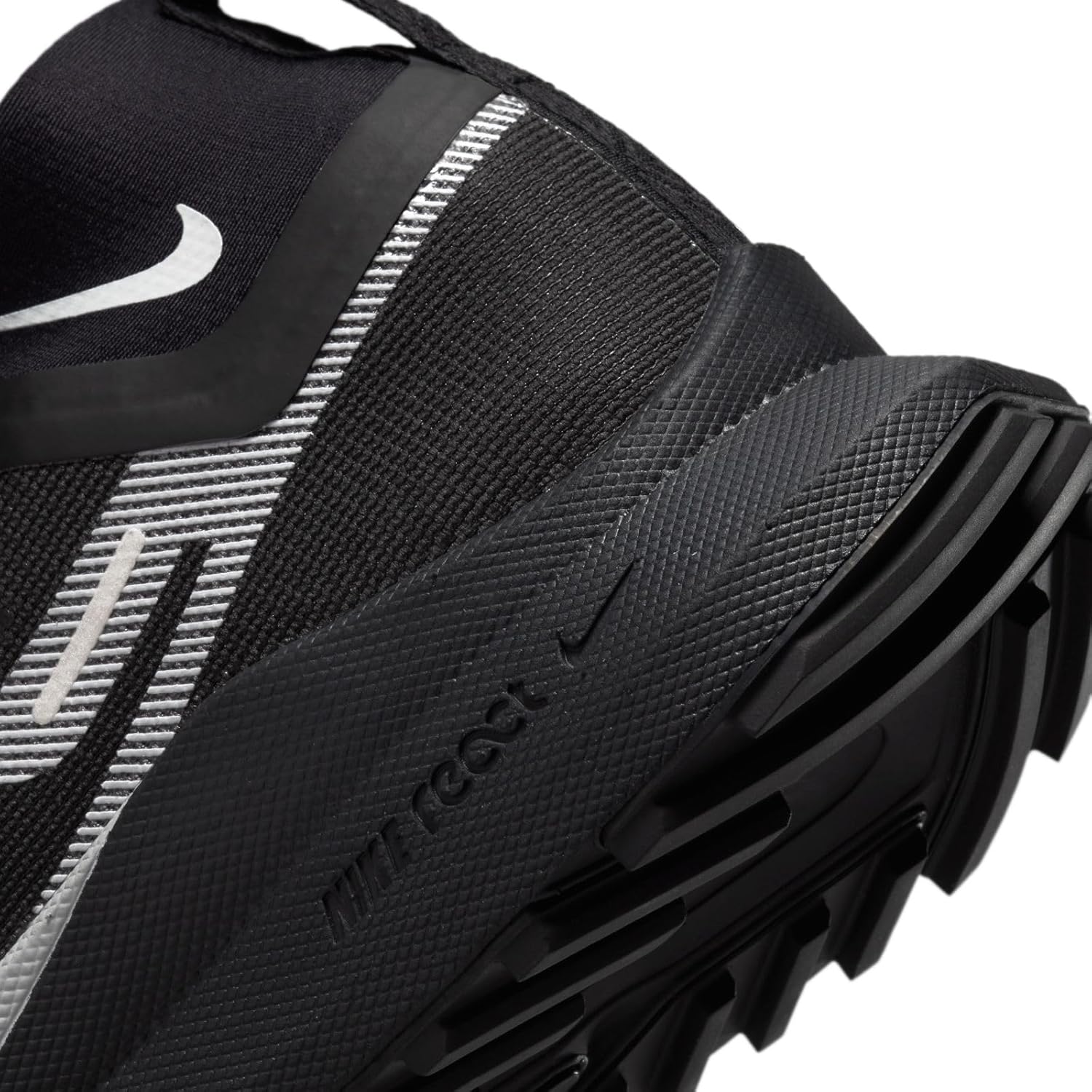 NIKE Men's Trail Running Shoe, Black Wolf Grey Reflect Silver, 11