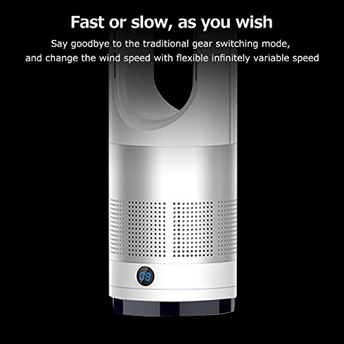 YALIYA Fan Bladeless Electric 18 Inch Home Table Shaking Head Air Cooler Floor Air Purification Fan