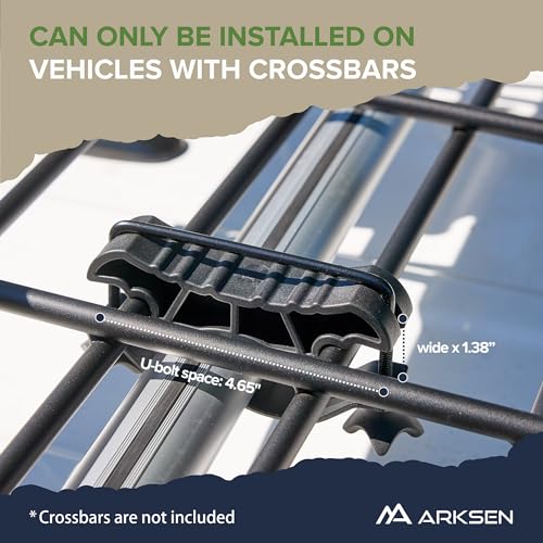 ARKSEN Roof Rack Skinny Cargo Carrier with Basket & Net, Heavy Duty Weather Resistant Top Mount Cargo Rack, Luggage & Camping Gear Storage for Car, Truck or SUV Transport