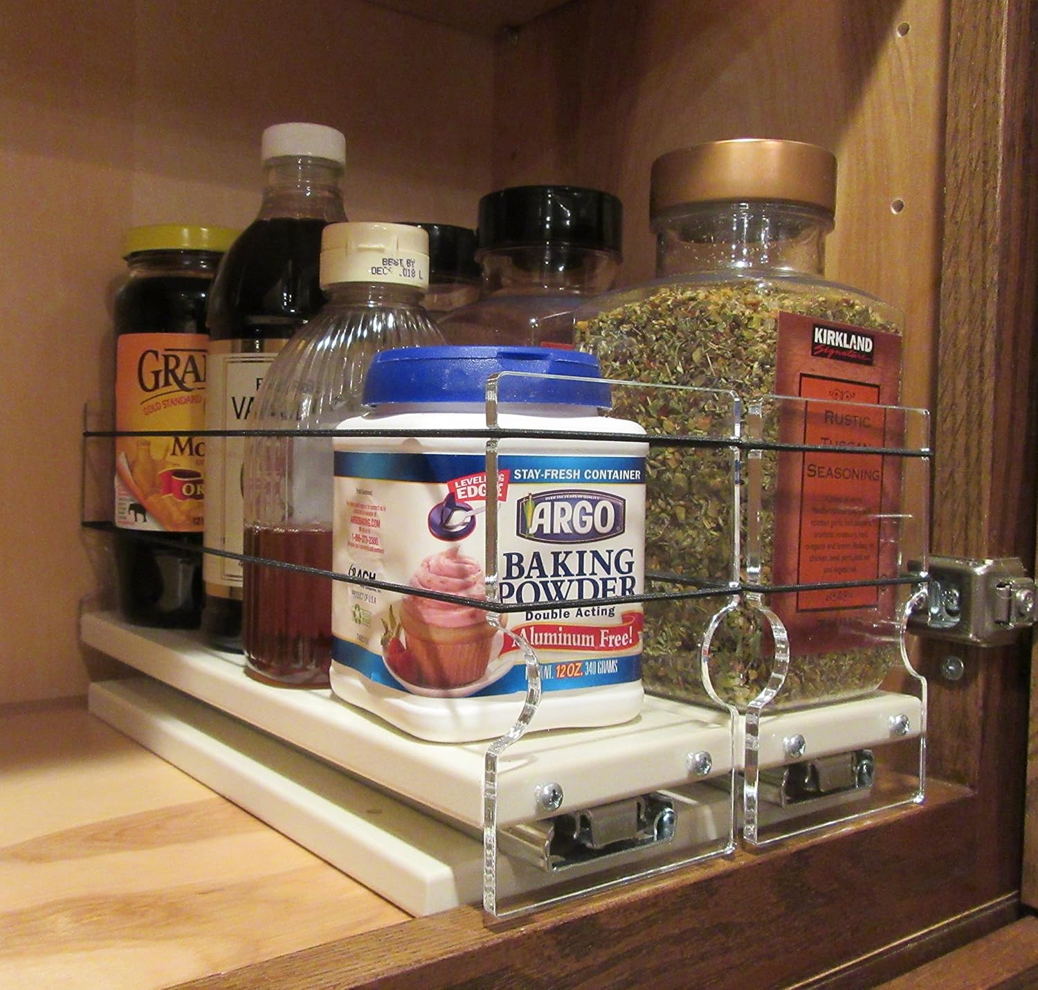 Vertical Spice - 33x1x11 DC - Spice Organizer - Cabinet Drawers for Large Containers