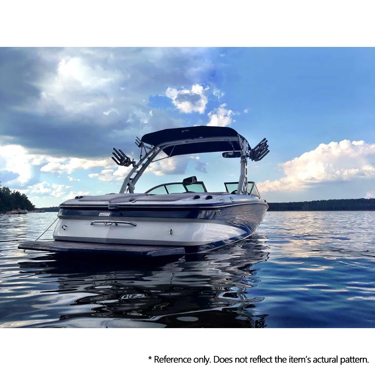 TCMT 2 Racks CNC Wakeboard Tower Rack CFR-KWA-2 Bat Back Boat Surfboard / Kneeboard Holder Silver