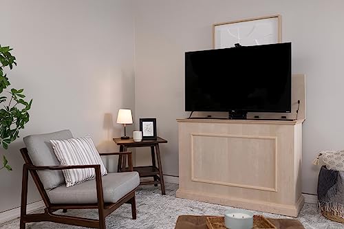 Touchstone 72009 - Elevate TV Lift Cabinet - TVs Up To 50 Inch Diagonal (45” Wide TV) – Honey Oak - 50 In Wide - SRV 3900 TV Lift - Wired & Wireless RF Remote