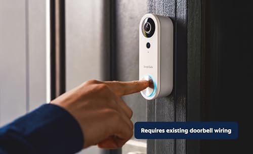 SimpliSafe Wired Doorbell,1080p - Compatible with SimpliSafe Home Security System - Latest Gen