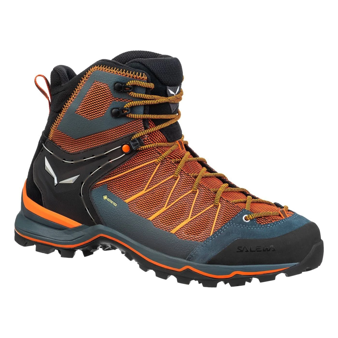 Salewa Men&s Mountain Trainer Lite Mid GTX - Black Out/Carrot - 7.5