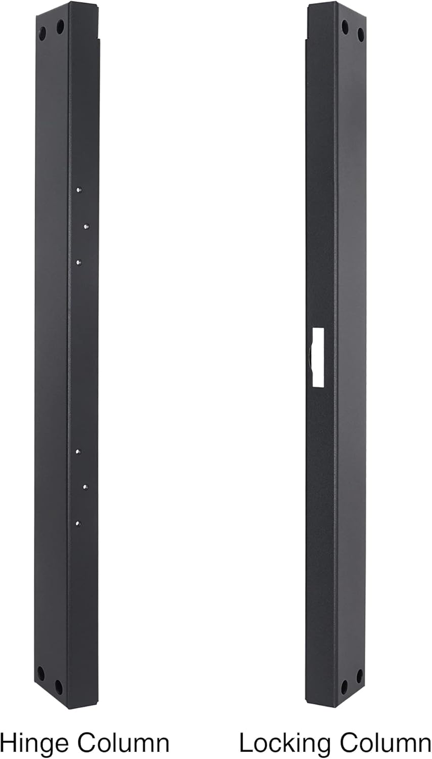 Sound Town 30U Universal Steel Rack, w/ 3 Locking Casters, Vented Side Panels for Audio Video, Server and Network Equipment (STRK-M30U)