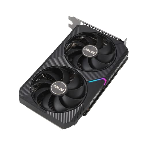 ASUS Dual NVIDIA GeForce RTX 3060 V2 12GB GDDR6 Gaming Graphics Card (PCIe 4.0, 12GB GDDR6 Memory, HDMI 2.1, DisplayPort 1.4a, 2-Slot Design, Axial-tech Fan Design, 0dB Technology)