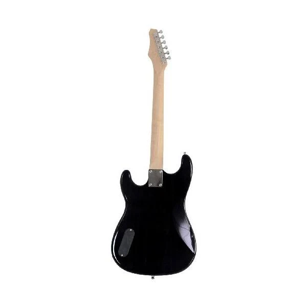 Davison Guitars Full Size Black Electric Guitar with Amp, Case and Accessories Pack Beginner Starter Package
