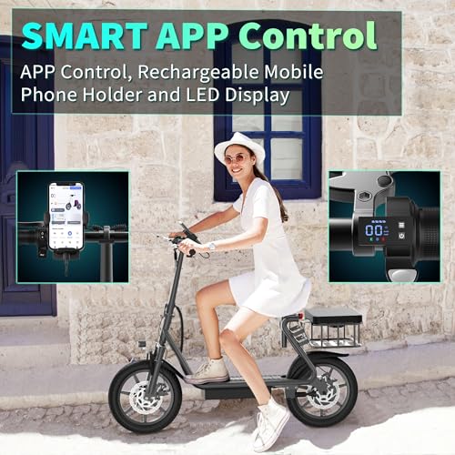 Electric Scooter for Adults, 8.5"/10" Tires, 19/22Mph, 350W/500W Motor, 21-28 Miles Range, Folding E-Scooter with Dual Suspension,APP(V1/SPRO/MAX/PRO)
