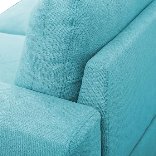 97" W Sectional Couches for Living Room, Flannel Modular Sectional Sofa Set for Living Room Couch, L Shape Couch for Living Room Furniture Sets, Black Grey