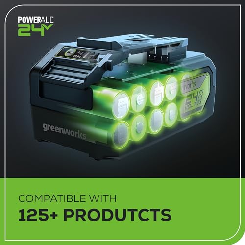 Greenworks 48V (2 x 24V) 17" Brushless Cordless (Push) Lawn Mower, (2) 4.0Ah Batteries and Dual Port Rapid Charger Included