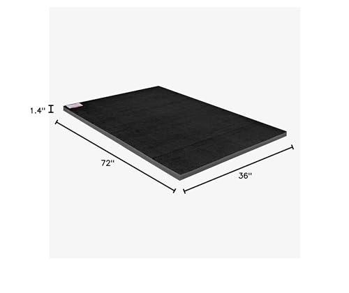 IncStores Cheer Mat | Rollout Gymnastics Mat with a Grippy Gym Carpet Top | Portable Cheerleading Gym Mats for Home Workout and Practice