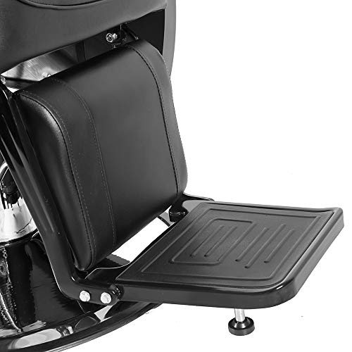 Paddie Black Barber Chair Heavy Duty Reclining Hydraulic Professional for Salon/Barbershop/Hair Stylist